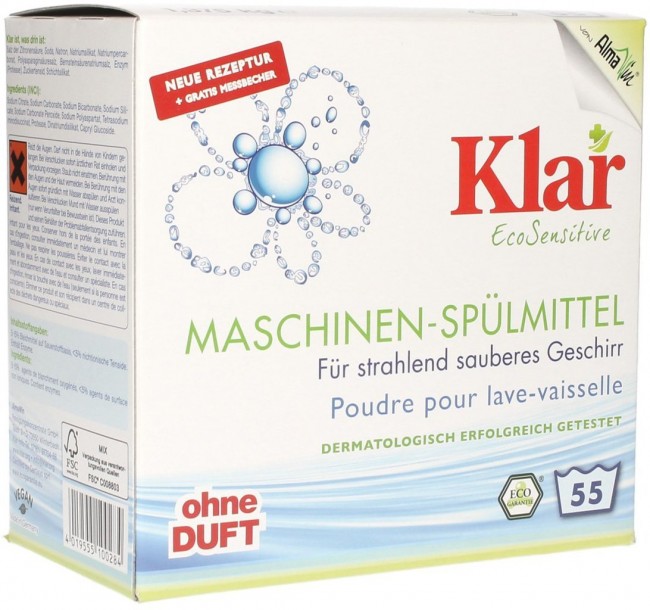 Klar Порошок для посудомоечной машины, 1,375 кг