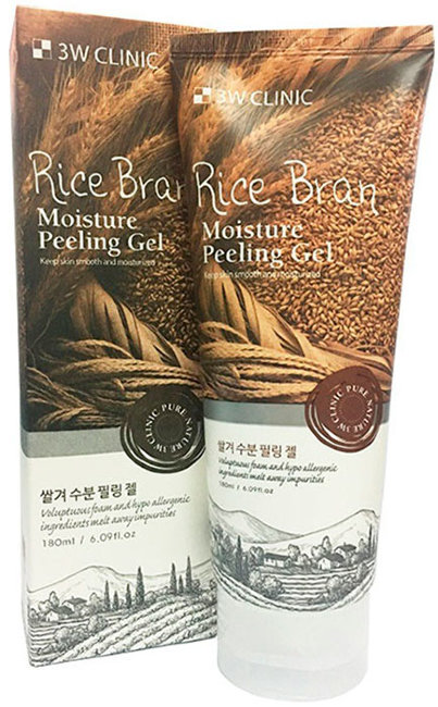 3W Clinic Rice Bran Moisture Peeling Gel Увлажняющий пилинг-гель с экстрактом бурого риса, 180 мл 3W Clinic Rice Bran Moisture Peeling Gel Увлажняющий пилинг-гель с экстрактом бурого риса, 180 мл