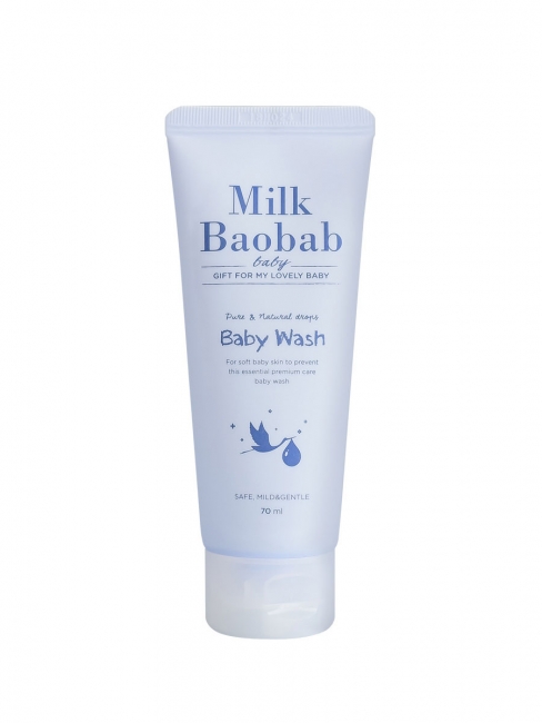 Milk Baobab Детский гель для душа Baby Wash All in One Travel Edition, 70 мл