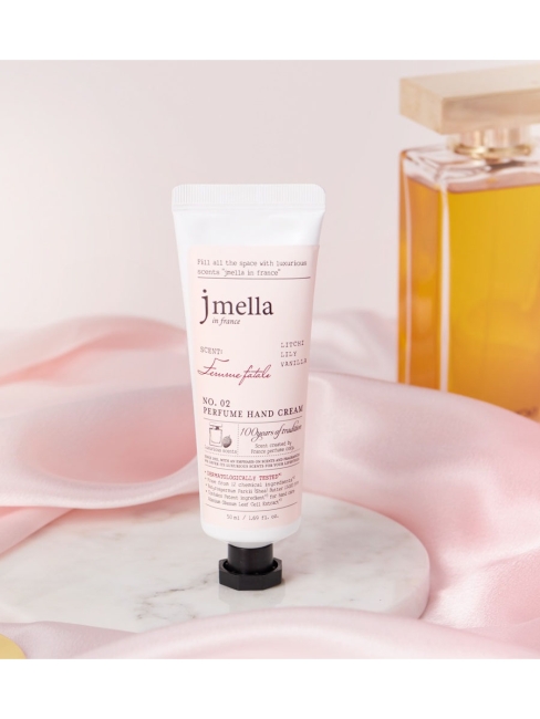 Jmella Парфюмированный крем для рук "Роковая женщина" N0.02 In France Femme Fatale Perfume Hand Cream, 50 мл