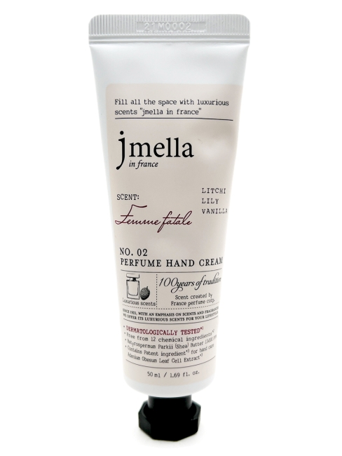 Jmella Парфюмированный крем для рук "Роковая женщина" N0.02 In France Femme Fatale Perfume Hand Cream, 50 мл
