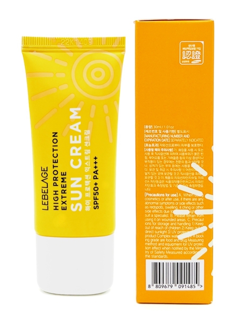 Lebelage Крем солнцезащитный с высоким фактором защиты High Protection Extreme Sun Cream SPF50+ PA+++, 30 мл