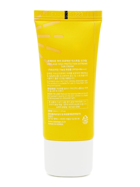 Lebelage Крем солнцезащитный с высоким фактором защиты High Protection Extreme Sun Cream SPF50+ PA+++, 30 мл