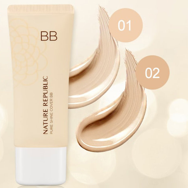 NATURE REPUBLIC Pure Shine Cover BB SPF35 PA++ Pink Beige01 BB-крем Розово-бежевый, 35 г