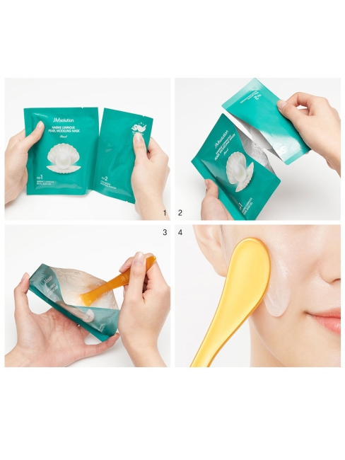 JMsolution Комплект альгинатных масок с экстрактом жемчуга Marine Luminous Pearl Modeling Mask, 5 шт JMsolution Комплект альгинатных масок с экстрактом жемчуга Marine Luminous Pearl Modeling Mask, 5 шт