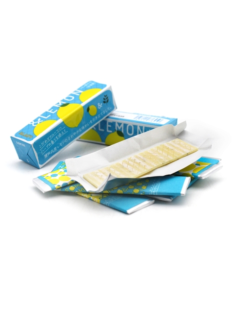 LOTTE Жевательная резинка со вкусом лимона & Lemon, 3 шт х 26,1 г