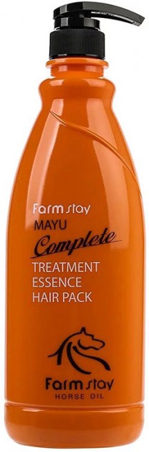 FarmStay Mayu Complete Treatment Essence Hair Pack Питательная маска для волос с лошадиным маслом, 1 л