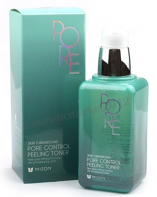 MIZON Pore Control Peeling Toner Отшелушивающий тоник для сужения пор, 80 мл