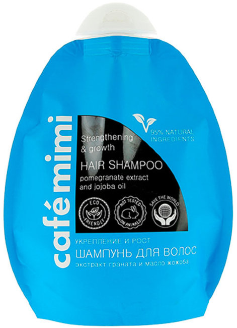 Кафе красоты Le Cafe Mimi Шампунь для волос Укрепление и Рост, 250 мл Кафе красоты Le Cafe Mimi Шампунь для волос Укрепление и Рост, 250 мл