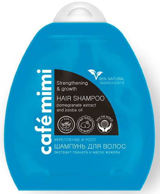Кафе красоты Le Cafe Mimi Шампунь для волос Укрепление и Рост, 250 мл Кафе красоты Le Cafe Mimi Шампунь для волос Укрепление и Рост, 250 мл