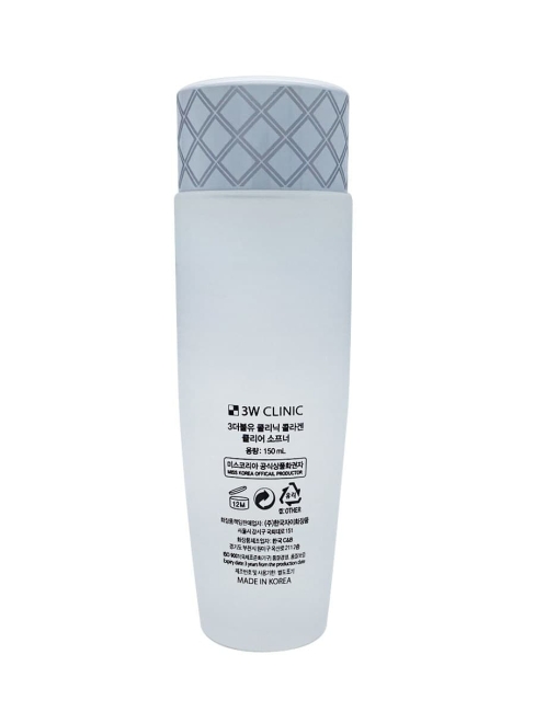 3W Clinic Софтнер для лица осветляющий с коллагеном Collagen White Clear Softener, 150 мл 3W Clinic Софтнер для лица осветляющий с коллагеном Collagen White Clear Softener, 150 мл