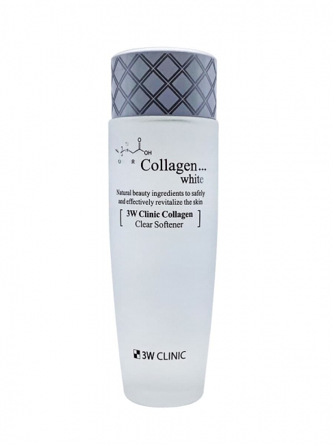 3W Clinic Софтнер для лица осветляющий с коллагеном Collagen White Clear Softener, 150 мл 3W Clinic Софтнер для лица осветляющий с коллагеном Collagen White Clear Softener, 150 мл