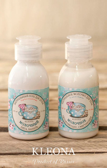 Kleona Гель для душа Молочный, 100 мл