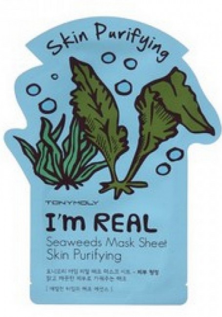 TONYMOLY I’m Real Seaweeds Mask Sheet Skin Purifying Тканевая маска с экстрактом морских водорослей, 21 г TONYMOLY I’m Real Seaweeds Mask Sheet Skin Purifying Тканевая маска с экстрактом морских водорослей, 21 г