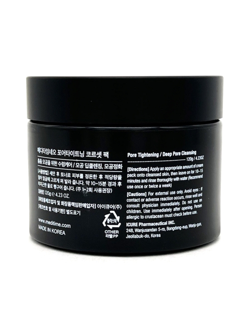 Meditime Маска для лица для сужения пор Pore Tightening Corset Pack, 120 г Meditime Маска для лица для сужения пор Pore Tightening Corset Pack, 120 г