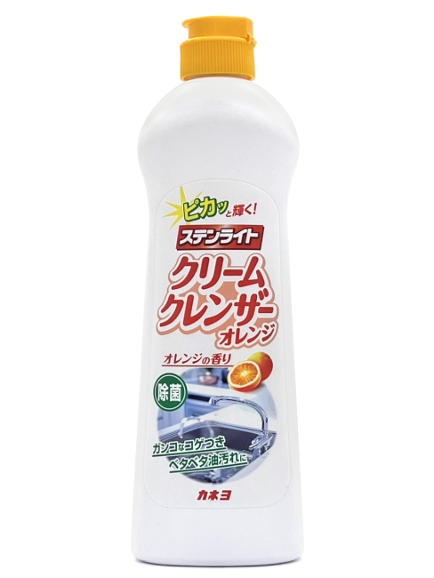 Kaneyo Крем чистящий для кухни с микрогранулами с экстрактом бамбука аромат апельсина, 400 г