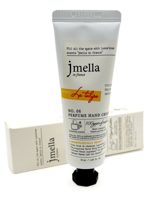 Jmella Парфюмированный крем для рук "Тюльпан" N0.06 In France La Tulipe Perfume Hand Cream, 50 мл Jmella Парфюмированный крем для рук "Тюльпан" N0.06 In France La Tulipe Perfume Hand Cream, 50 мл