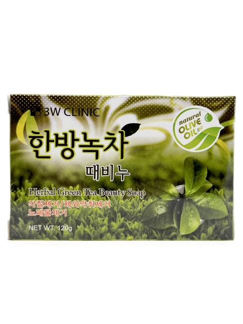 3W Clinic Мыло кусковое с экстрактом зеленого чая Dirt Soap Green Tea, 120 г