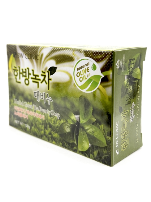 3W Clinic Мыло кусковое с экстрактом зеленого чая Dirt Soap Green Tea, 120 г