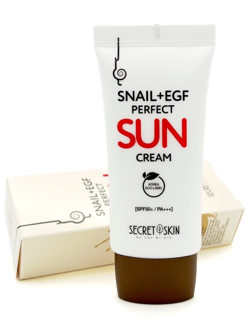 Secret Skin Крем солнцезащитный с муцином улитки Snail+EGF Perfect Sun Cream SPF50+/PA+++, 50 мл