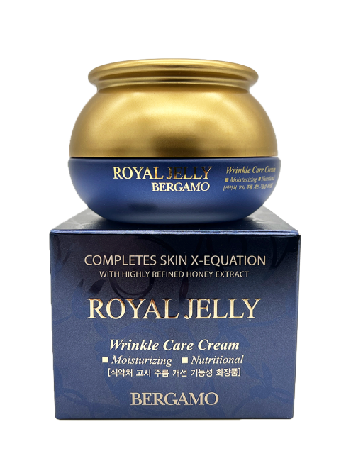 Bergamo Омолаживающий питательный крем с маточным молочком Royal Jelly Wrinkle Care Cream, 50 г
