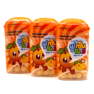 LOTTE Жевательная резинка драже Апельсин No Mi Mixed Orange, 3 шт 15 г