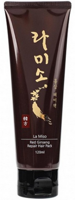 LA MISO Red Ginseng Repair Hair Pack Восстанавливающая маска для волос с экстрактом красного женьшеня, 120 мл