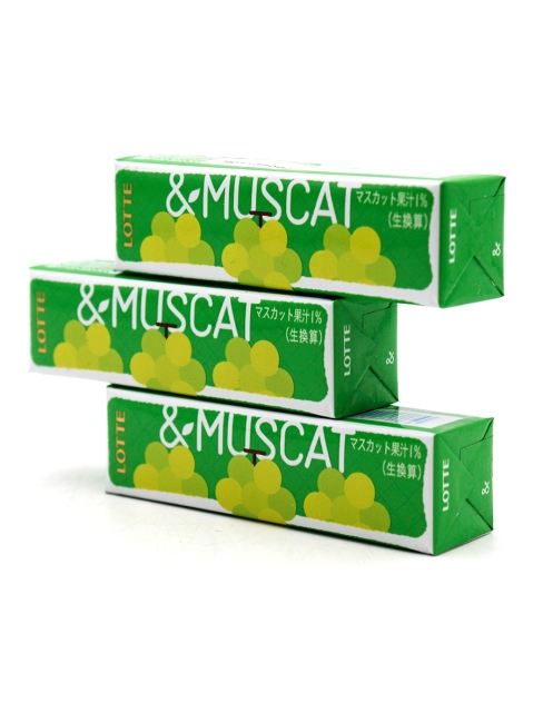 LOTTE Жевательная резинка Виноград мускат & Muscat, 3 шт х 26,1 г LOTTE Жевательная резинка Виноград мускат & Muscat, 3 шт х 26,1 г