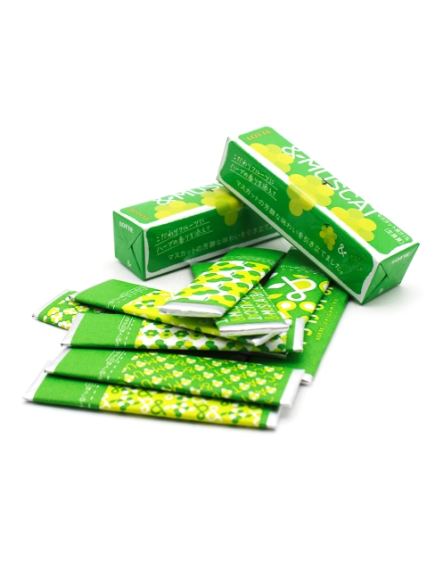 LOTTE Жевательная резинка Виноград мускат & Muscat, 3 шт х 26,1 г LOTTE Жевательная резинка Виноград мускат & Muscat, 3 шт х 26,1 г