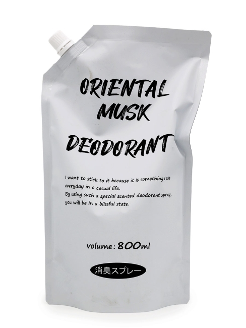 Rocket Soap Кондиционер-спрей для тканей Восточный мускус сменный блок Oriental Musk Deodorant Spray, 800 мл