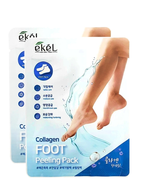 Ekel Пилинг-носочки с коллагеном Collagen Foot Peeling Pack, 2 пары