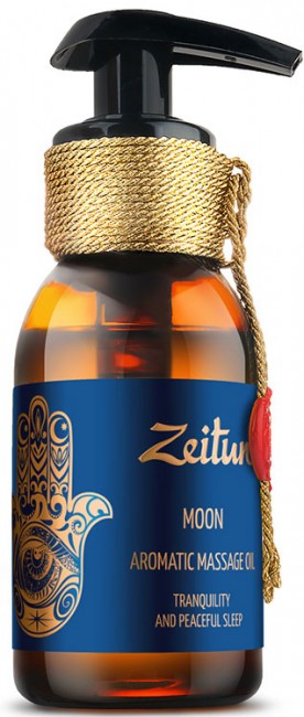 Zeitun Ароматическое массажное масло "Луна": лаванда, сандал, можжевельник, 100 мл