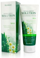 Deoproce Natural Perfect Solution Cleansing Foam Mild Мягкая пенка с экстрактами кактуса и ромашки, 170 г