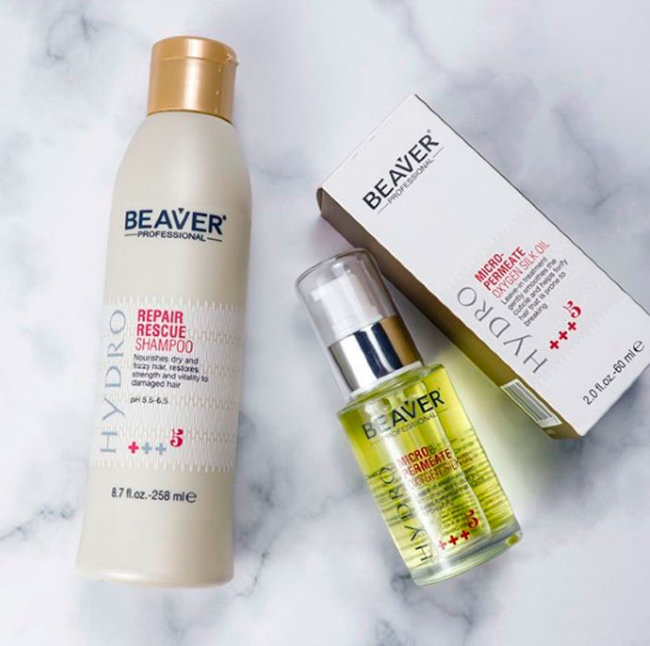 Beaver Professional Repair Rescue Shampoo Шампунь для секущихся волос, восстанавливающий, 258 мл