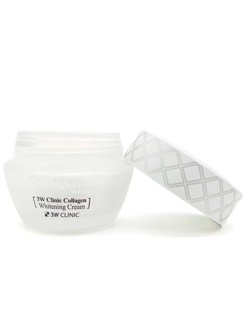 3W Clinic Осветляющий крем для лица с коллагеном Collagen Whitening Cream, 60 мл