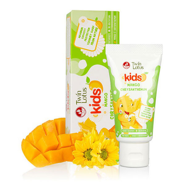 Twin Lotus Kids Детская зубная паста Манго и Хризантема, 50 г