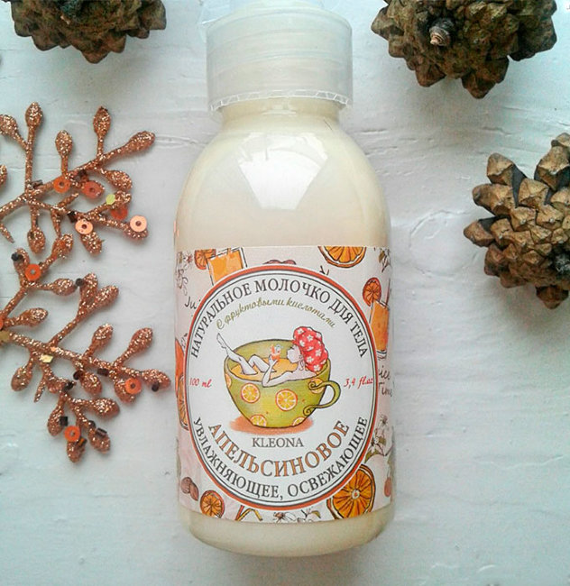 Kleona Молочко для тела Апельсиновое, 100 мл