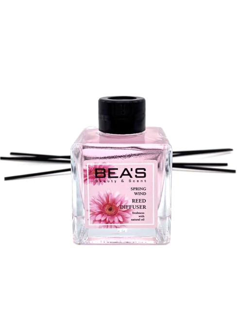 BEAS Аромадиффузор с палочками с натуральными маслами Весенний ветер Spring Wind Reed Diffuser, 110 мл BEAS Аромадиффузор с палочками с натуральными маслами Весенний ветер Spring Wind Reed Diffuser, 110 мл