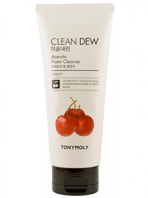 TONYMOLY Clean Dew Acerola Foam Cleanser Пенка для умывания экстрактом ацеролы, 180 мл TONYMOLY Clean Dew Acerola Foam Cleanser Пенка для умывания экстрактом ацеролы, 180 мл