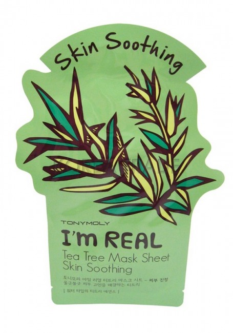 TONYMOLY I’m Real Tea Tree Mask Sheet Skin Soothing Тканевая маска с экстрактом чайного дерева, 21 г