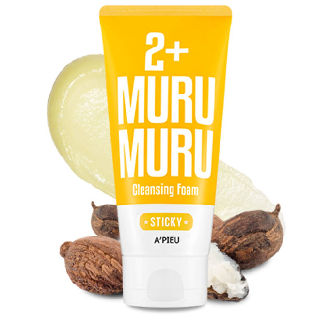 A'PIEU 2+ Cleansing Foam Murumuru Sticky Пенка для умывания с маслом мурумуру, 130 мл
