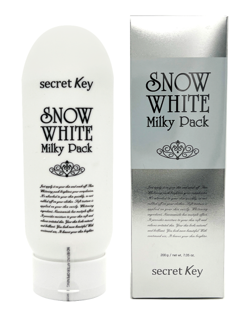 Secret Key Отбеливающая маска для лица и тела Snow White Milky Pack, 200 г Secret Key Отбеливающая маска для лица и тела Snow White Milky Pack, 200 г