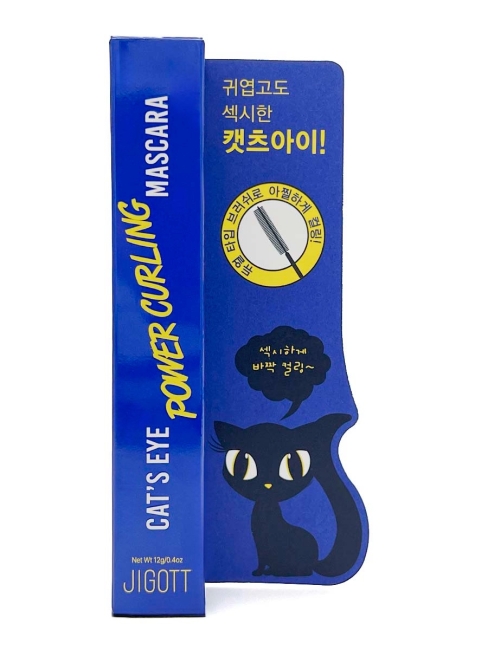 Jigott Тушь для ресниц подкручивающая черная Cat`S Eye Power Curling Mascara, 12 г