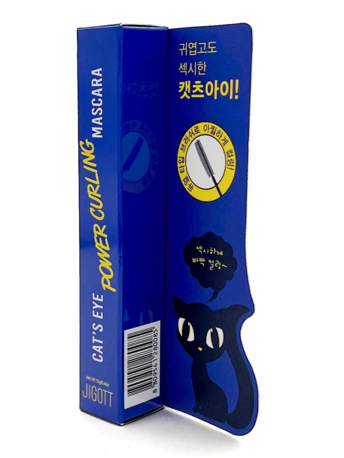 Jigott Тушь для ресниц подкручивающая черная Cat`S Eye Power Curling Mascara, 12 г