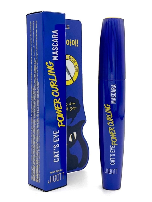 Jigott Тушь для ресниц подкручивающая черная Cat`S Eye Power Curling Mascara, 12 г