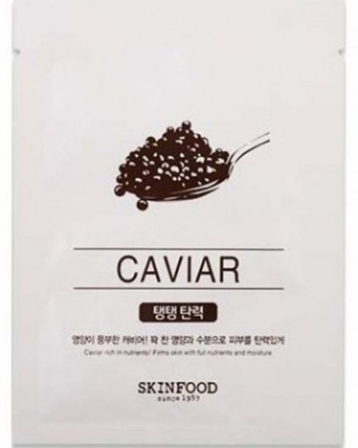 SKINFOOD Beauty In A Food Mask Sheet Caviar Тканевая маска с черной икрой, 18 мл SKINFOOD Beauty In A Food Mask Sheet Caviar Тканевая маска с черной икрой, 18 мл
