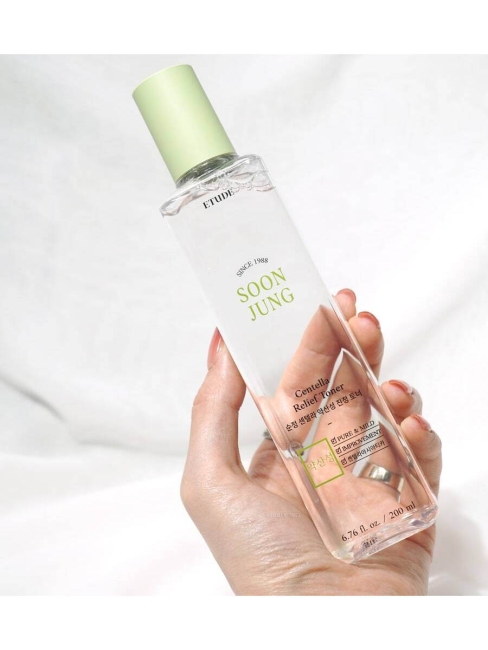 Etude Успокаивающий тонер для лица с центеллой Soon Jung Centella Relief Toner, 200 мл