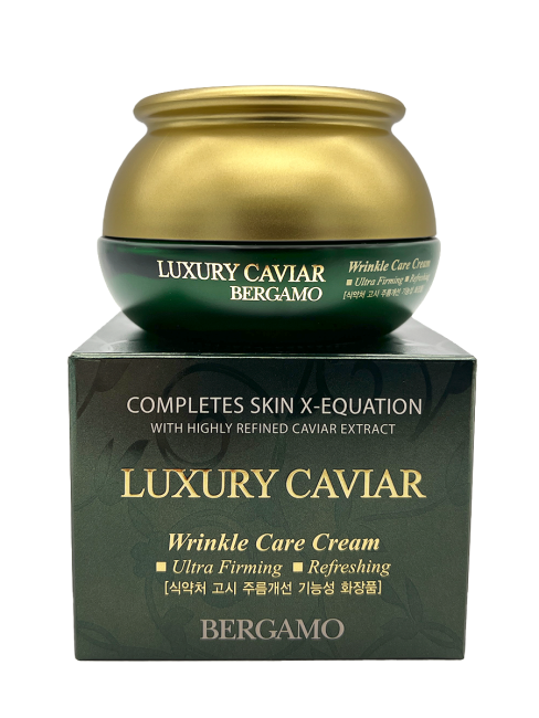Bergamo Омолаживающий крем с экстрактом Черной икры Luxury Caviar Wrinkle Care Cream, 50 г