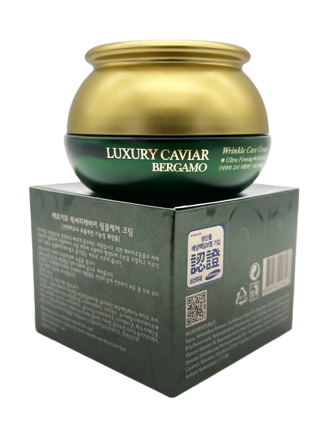 Bergamo Омолаживающий крем с экстрактом Черной икры Luxury Caviar Wrinkle Care Cream, 50 г