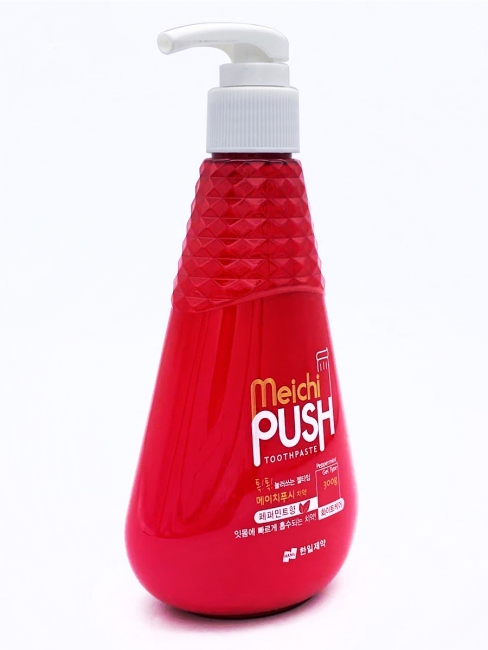 HANIL Зубная паста  перечная мята с дозатором Meichi Push Peppermint, 300 г